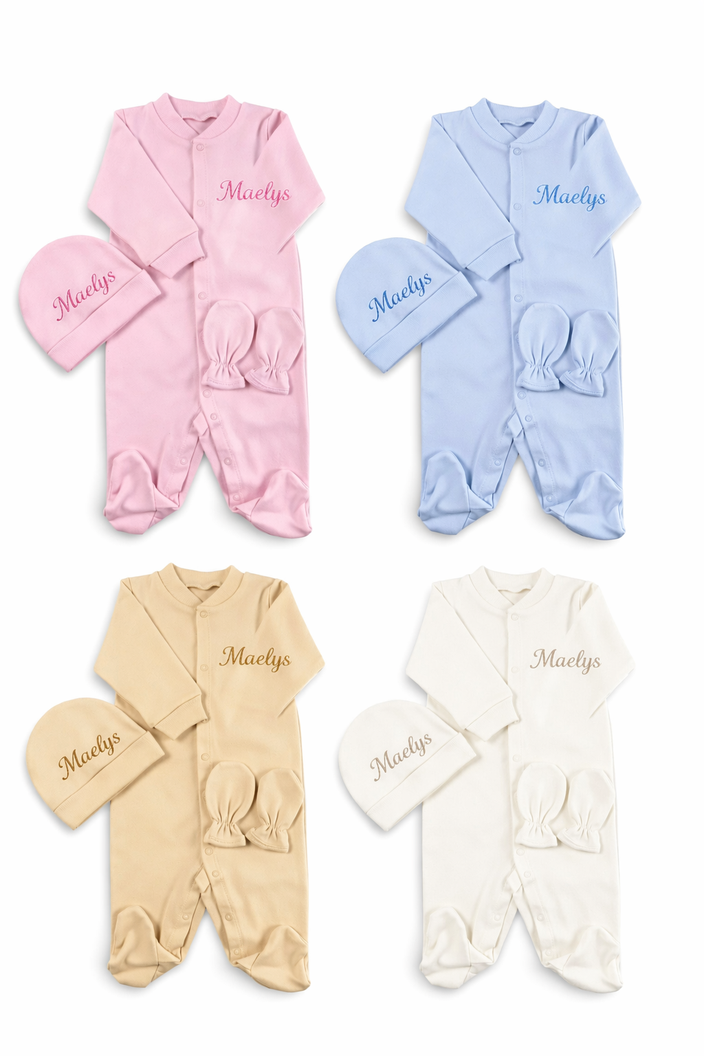 Ensemble pyjama bonnet et gants