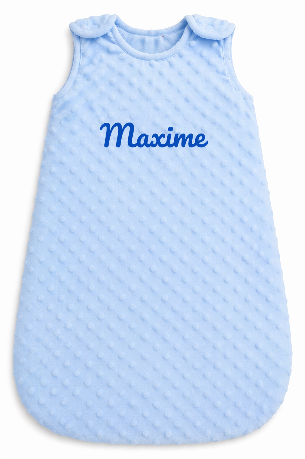 Gigoteuse en minky personnalisée