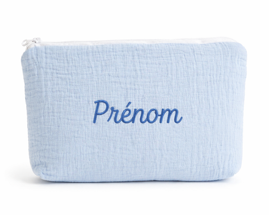 Trousse de toilette en gaz de coton